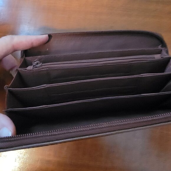 Strada Brown Zip Around Wallet - Picture 11 of 14